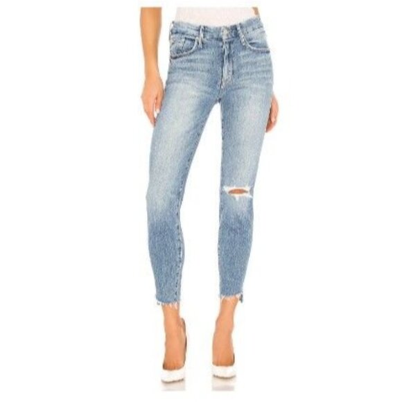 Mother The Looker Ankle Step Fray Jeans in Exposed Secret Sister Size 26 - Picture 1 of 14